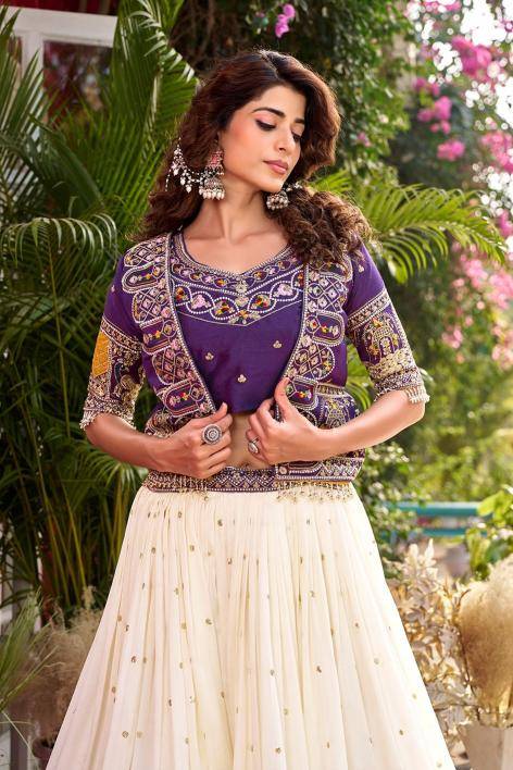 Ram 172 Vichitra Blue Bridal lehenga choli in Kolkata